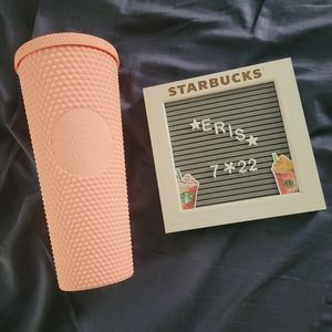 NWT US Matte Pink Studded tumbler